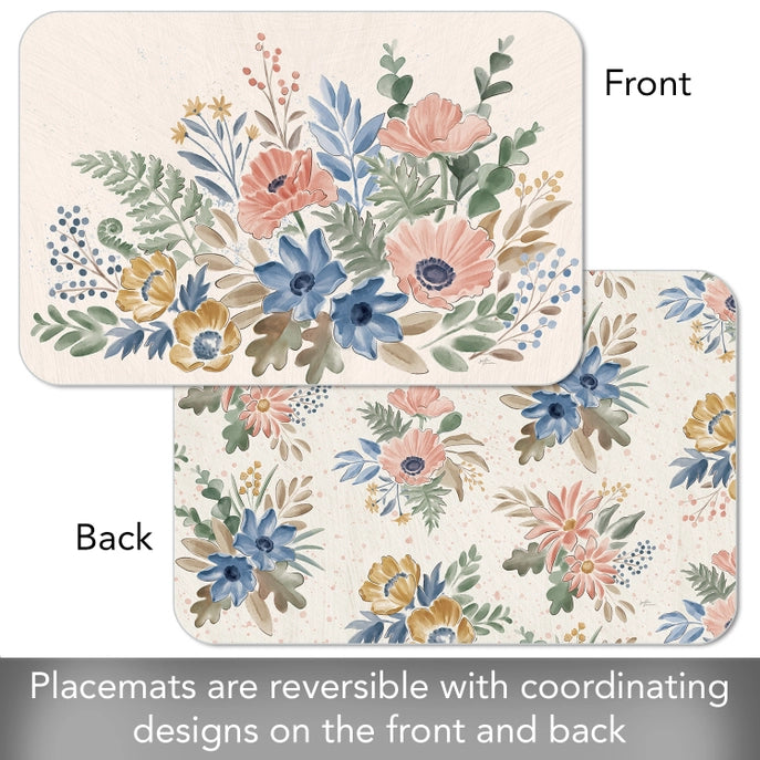 Botanical Blend Reversible Plastic Placemat