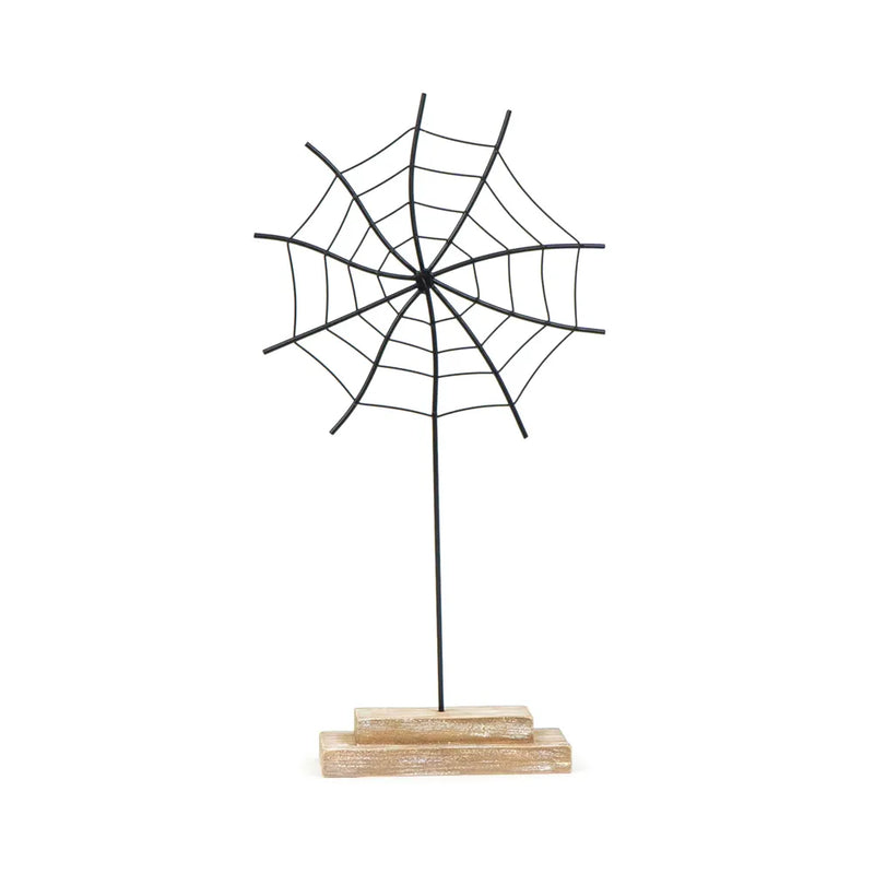 Metal Spider Web on Stand