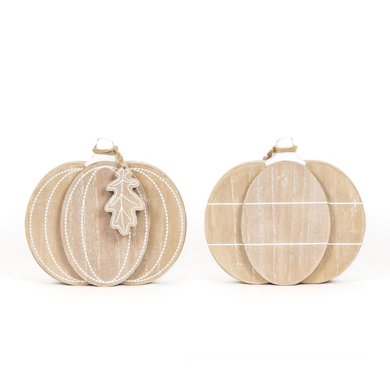 Reversible Chunky Wood Pumpkin Cutout