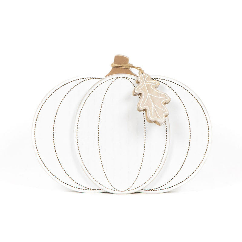 Chunky Wood Pumpkin Sitter