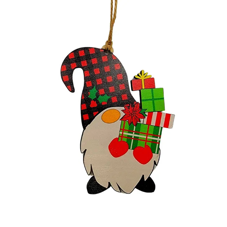 Unique Vintage Christmas Gnome Ornament