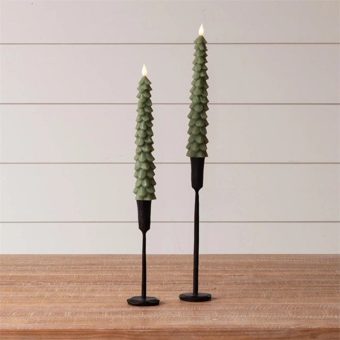 Christmas Tree LED Taper Candle