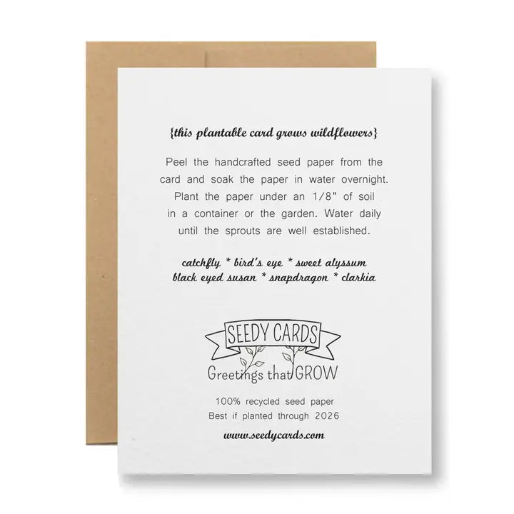 Plantable Card- Wildflower Border