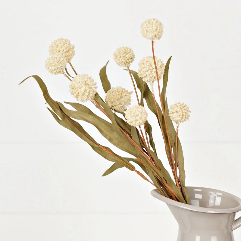Thistle Berry w/ Leaves Spray - Cream