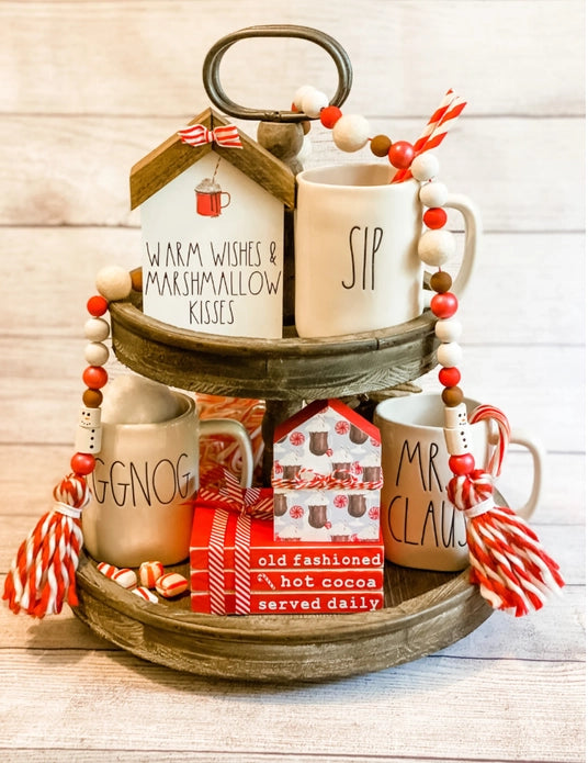 Hot Cocoa Book Stack