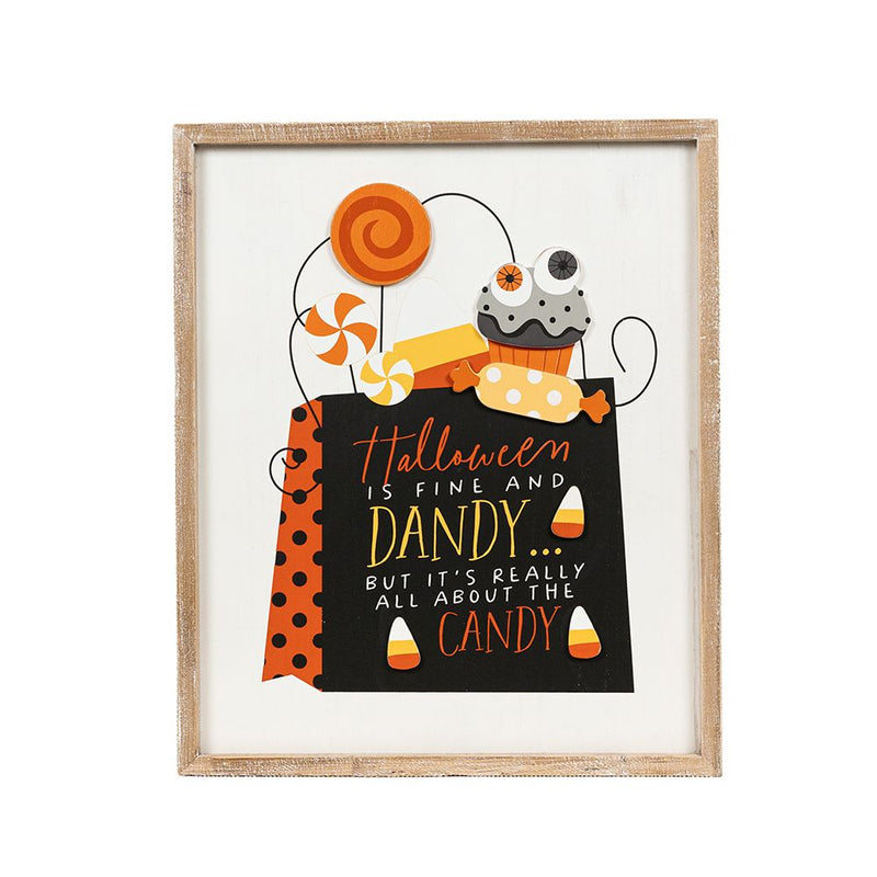 Reversible HALLOWEEN / FALL Wood Framed Sign