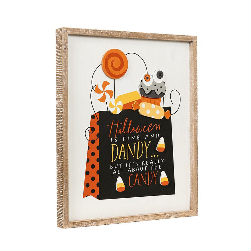 Reversible HALLOWEEN / FALL Wood Framed Sign
