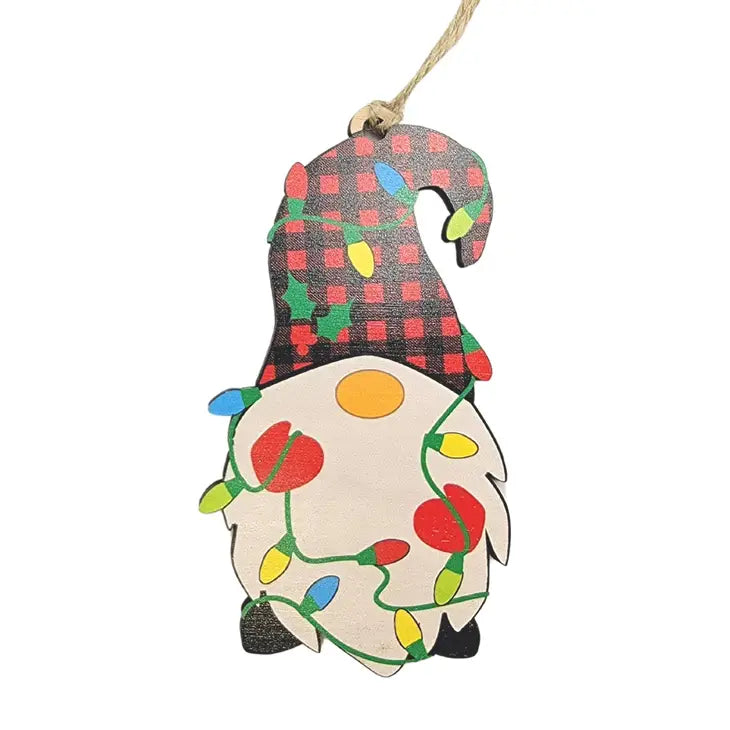 Unique Vintage Christmas Gnome Ornament