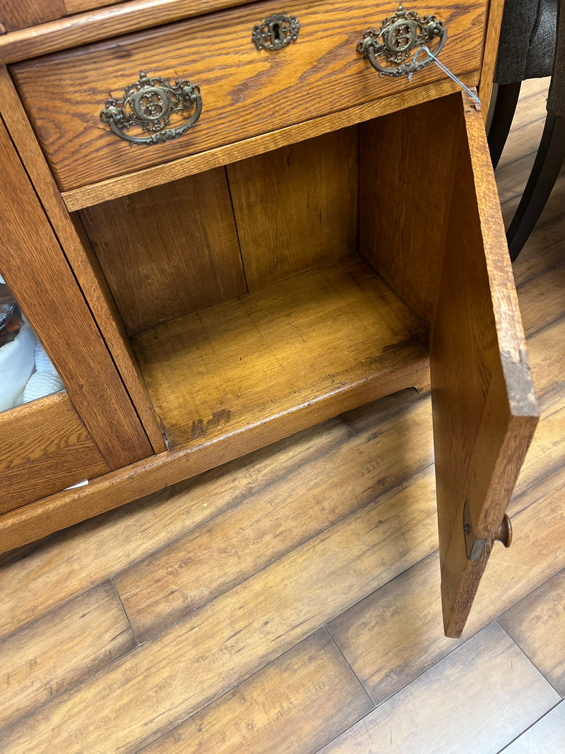 Side by Side Secretary Desk Display Cabinet