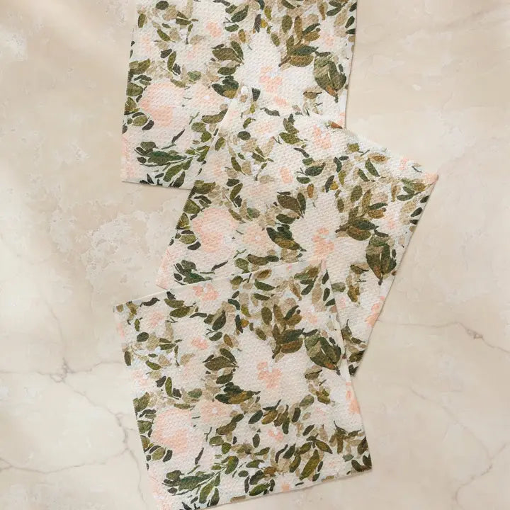 Geometry Dishcloth Set - Painted Blossoms