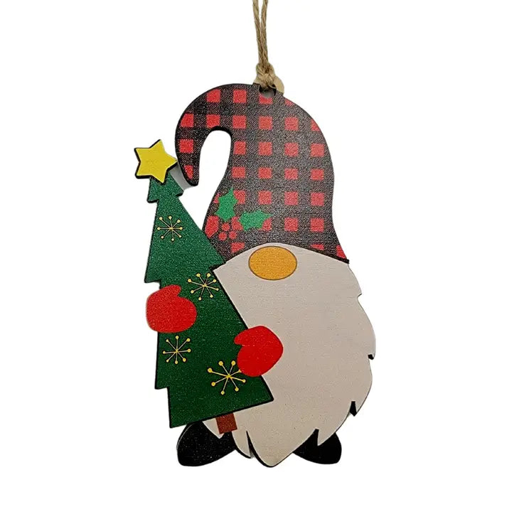 Unique Vintage Christmas Gnome Ornament