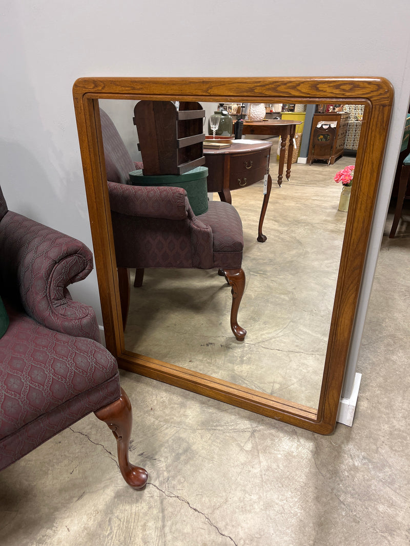 Oak Framed Mirror (very nice!)