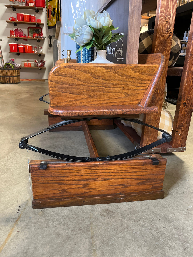 Buckboard Bench Antique w/ base