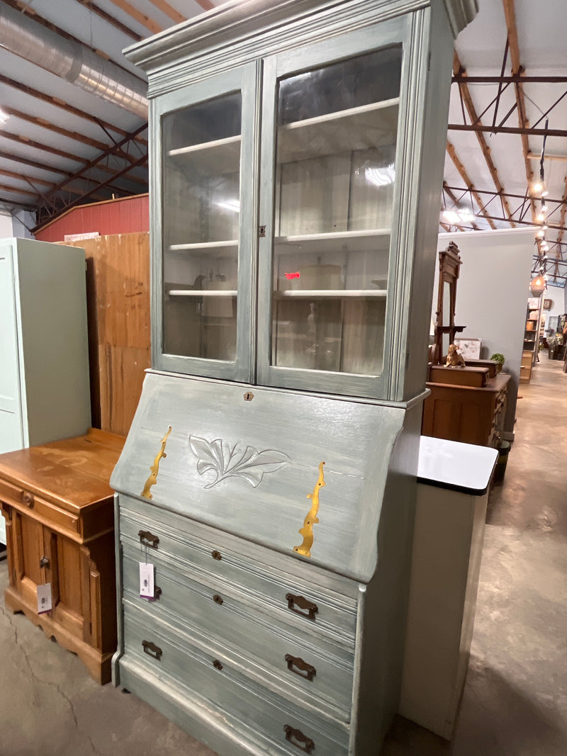 Secretary Drop Front Desk w Bookcase