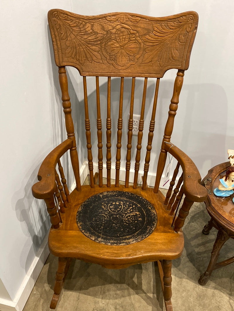 Ornate Rocker with Original Seat