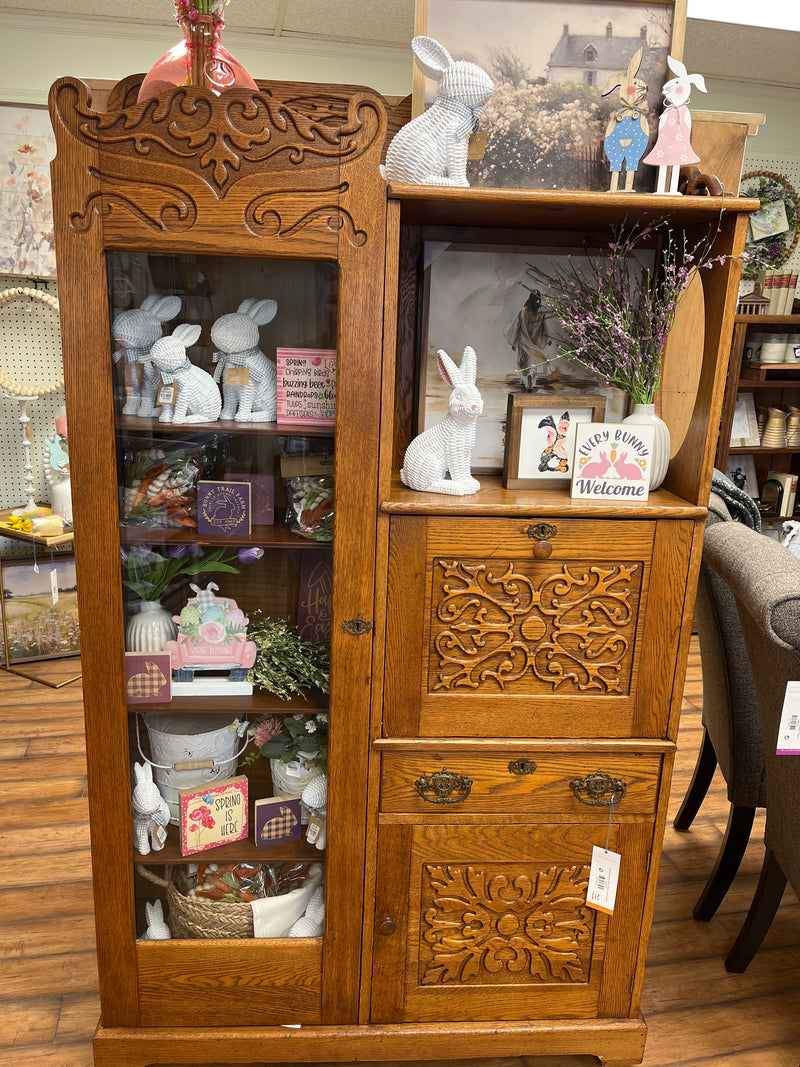 Side by Side Secretary Desk Display Cabinet