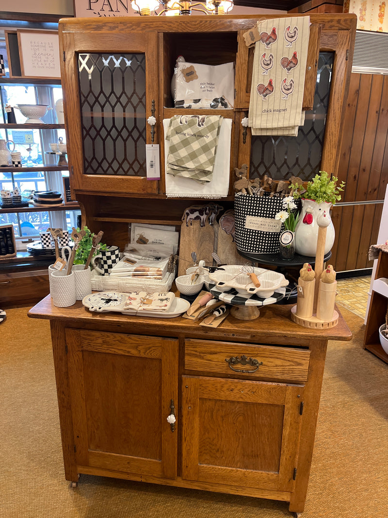 Hoosier/Sellers Style Kitchen Cabinet GLASS WINDOWS