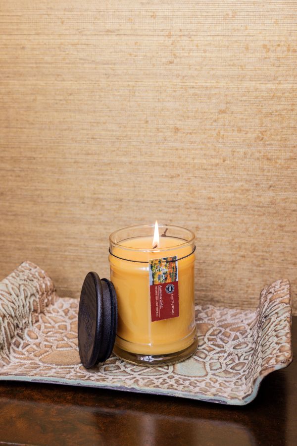 8OZ SMALL JAR CANDLE - Autumn Gold