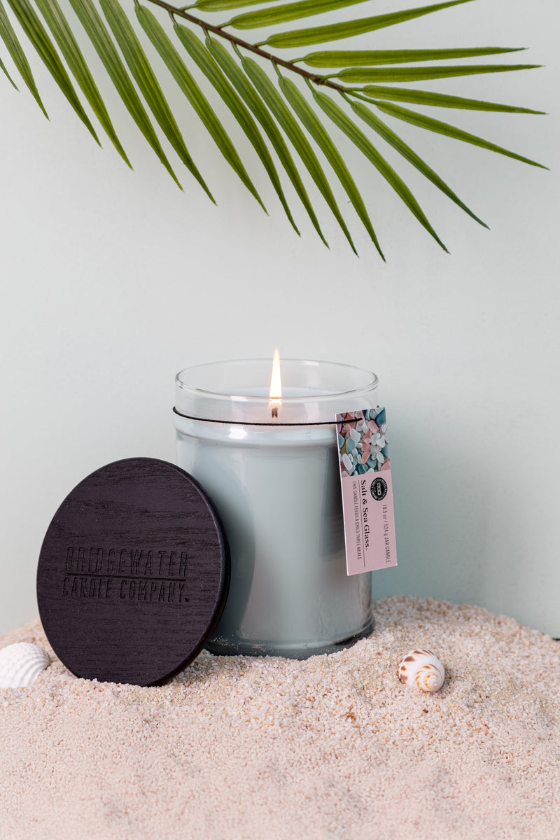 18OZ LARGE JAR CANDLE - Salt & Sea Glass
