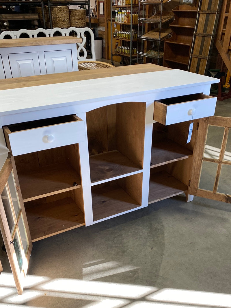 Amish Built Arch Buffet 2 drawers/doors