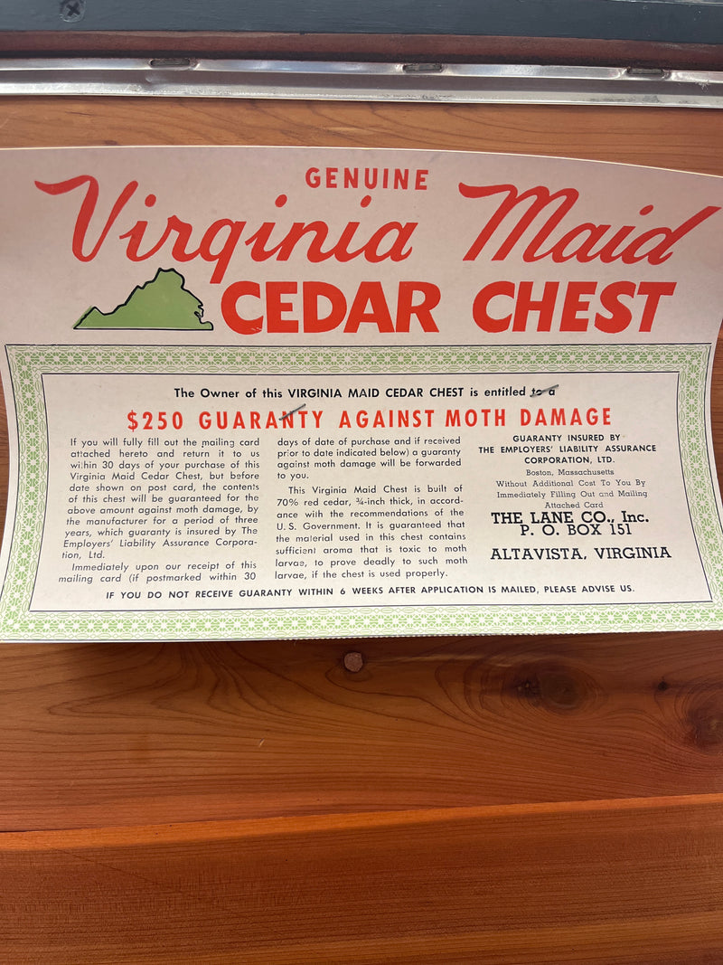 RESTYLED Virginia Maid Cedar Chest