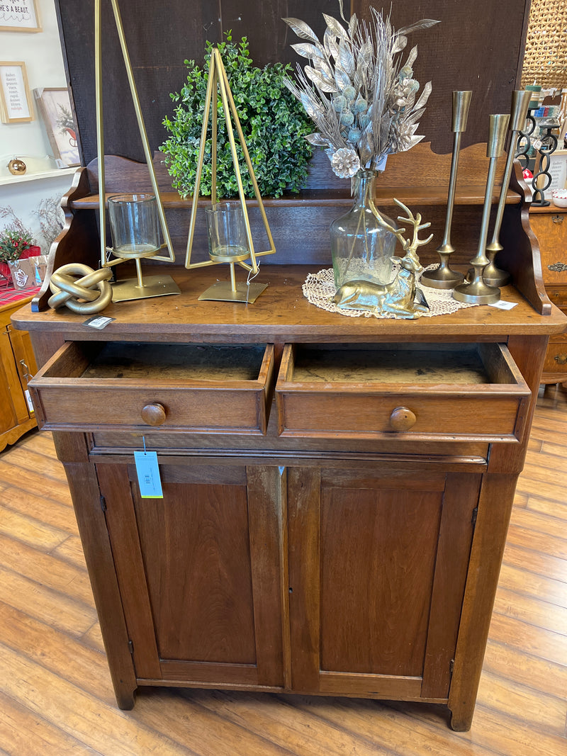 Antique 3 Drawer Walnut Cabinet UNIQUE