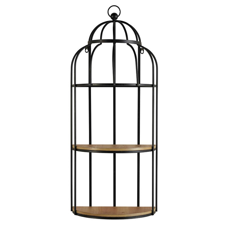 Metal Cage Wall Shelf