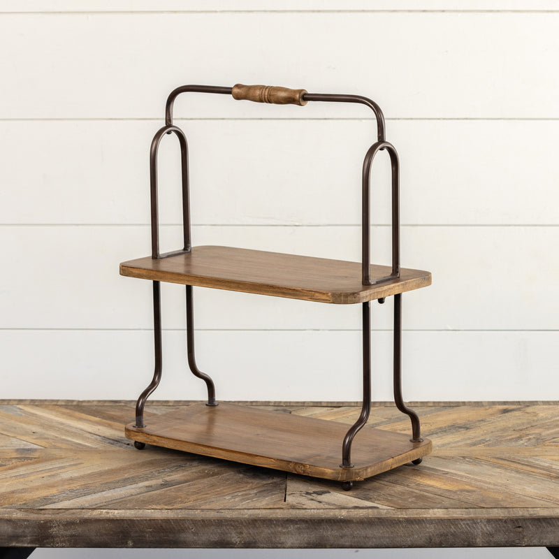 Two Tier Tabletop Shelf