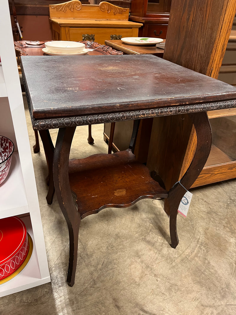 Dark Wood Parlor Table