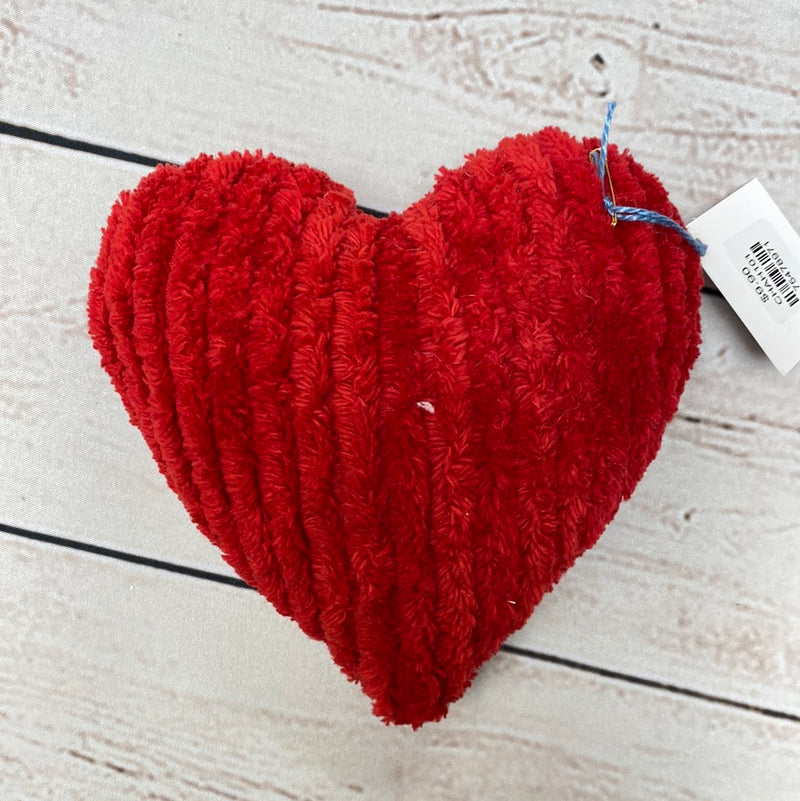 Chenille Heart - RED