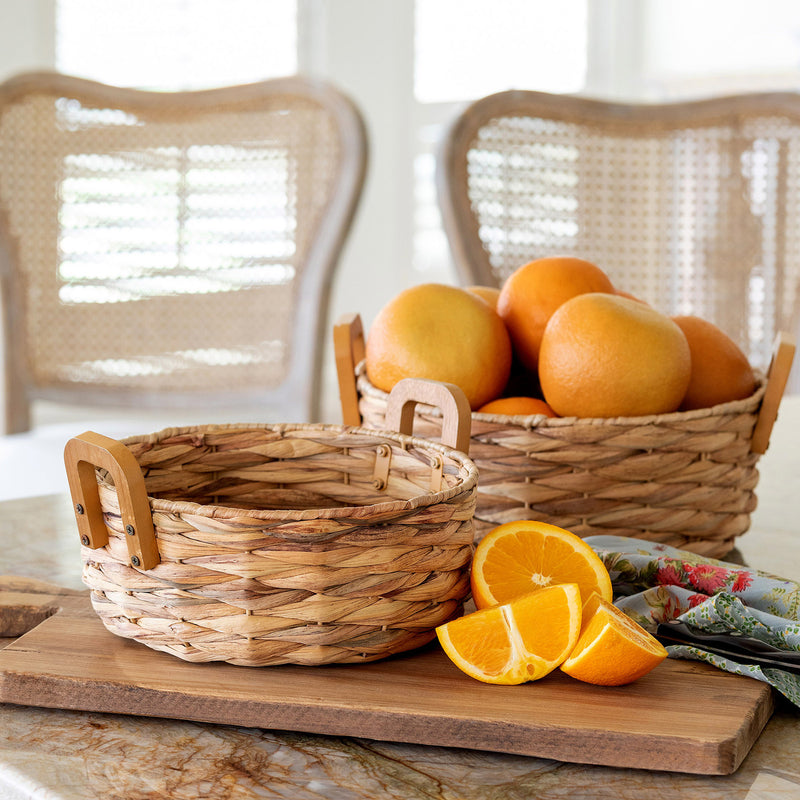 Woven Water Hyacinth Basket