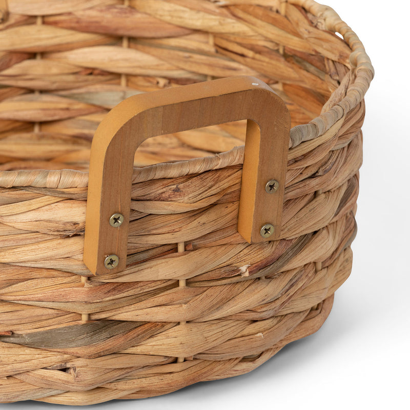 Woven Water Hyacinth Basket