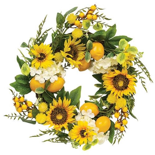Sunflower & Lemon Wreath