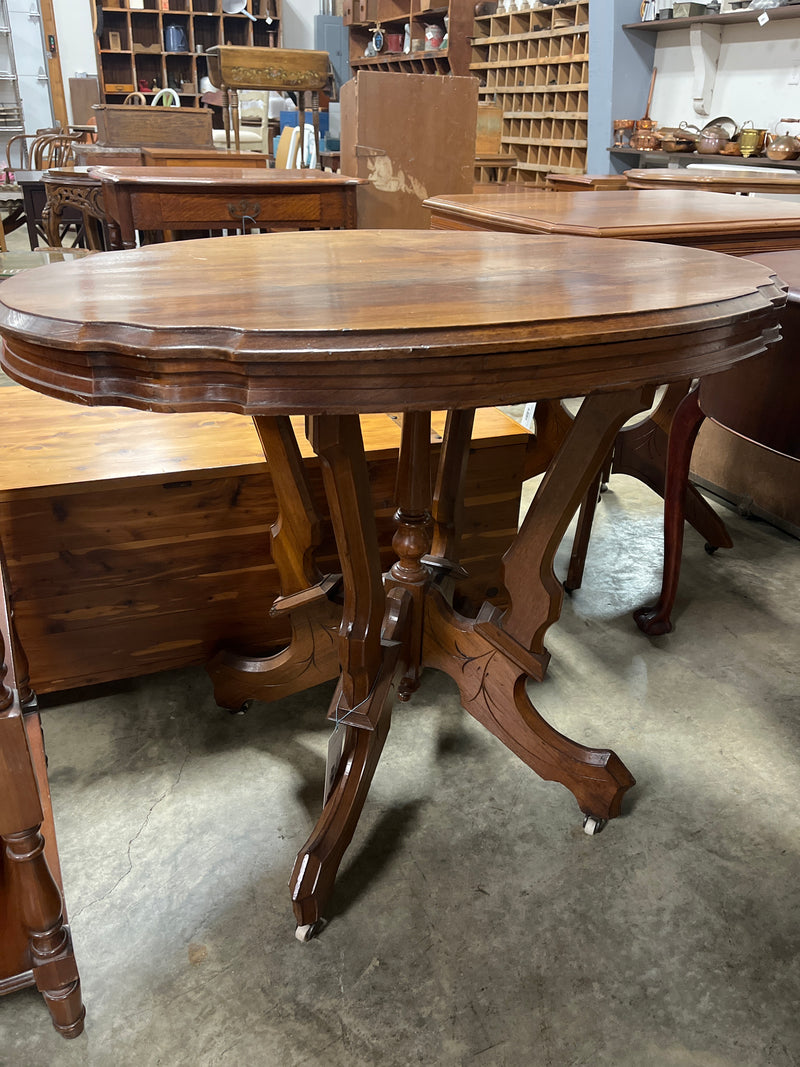 Oval Parlor Table Antique