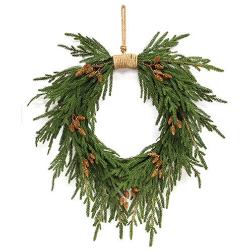 Soft Touch Austrian Pine Hanging Wreath