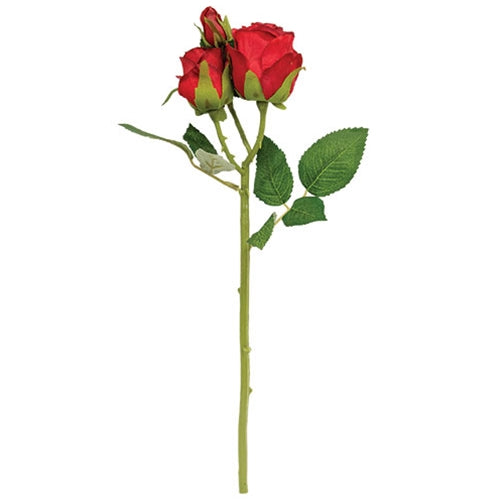 Blooming Red Roses Pick