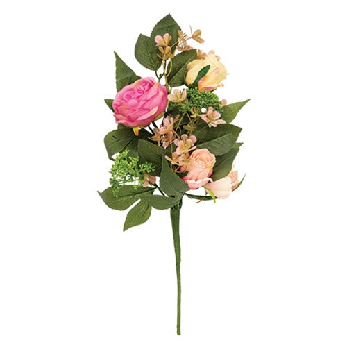 Mixed Cabbage Rose Spray