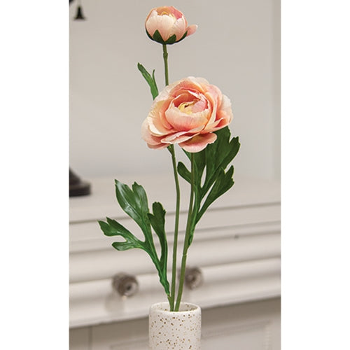Blushing Peach Peony Spray