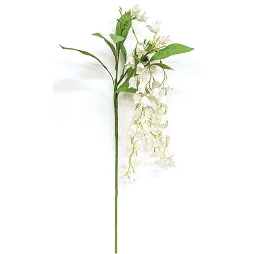 Cream Wisteria Hanging Spray