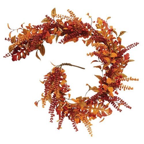 Bittersweet Berries & Fall Leaves Garland