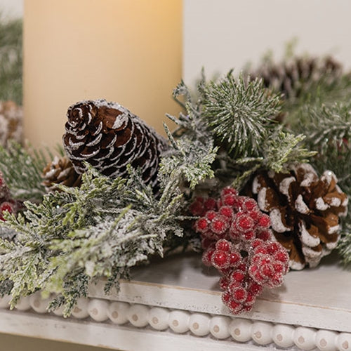 Frosted Woodland Celebration Candle Ring