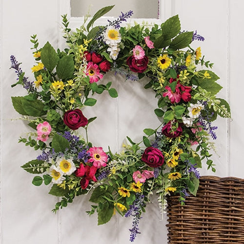 Breezy Summer Blooms Wreath