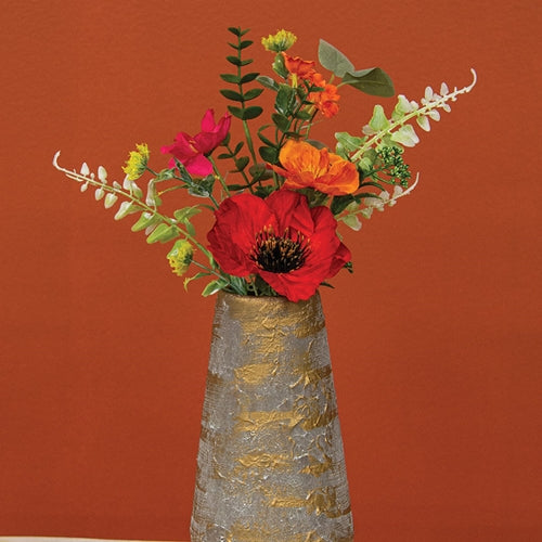 Sunset Poppy & Blooms Pick