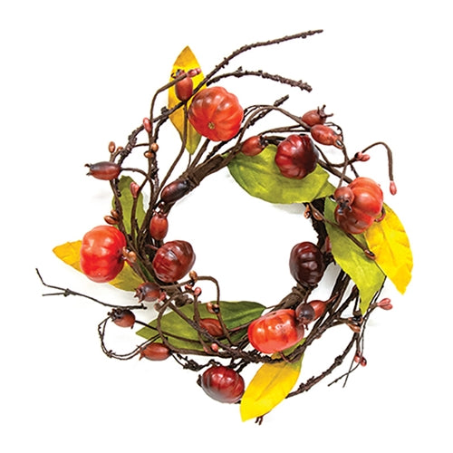 Primitive Pumpkin & Bittersweet Candle Ring