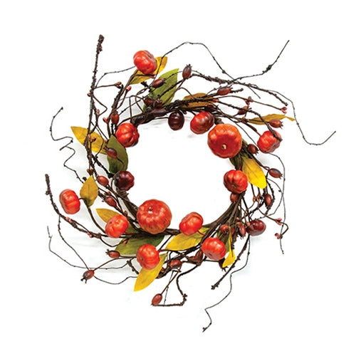 Primitive Pumpkin & Bittersweet Candle Ring