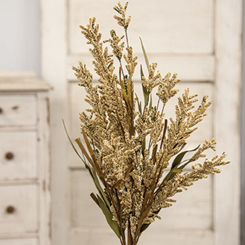 Fall Grass & Heather Bush, Cream