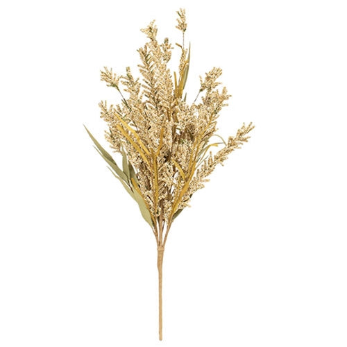 Fall Grass & Heather Bush, Cream