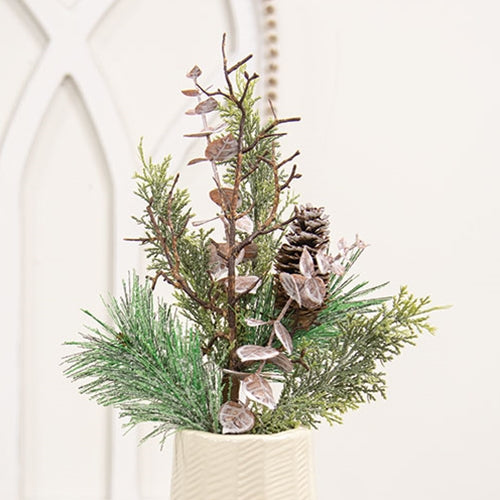Icy Woodland Pine & Eucalyptus Pick
