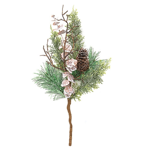 Icy Woodland Pine & Eucalyptus Pick