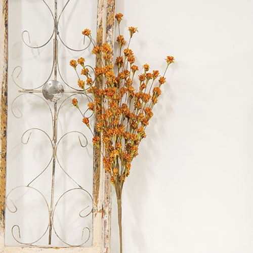 Fall Blossoms Spray, Rust